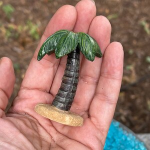 Miniature Palm Tree, fairy garden accessories, terrarium supply, beach coastal garden, wedding cake topper, beach garden, beach terrarium