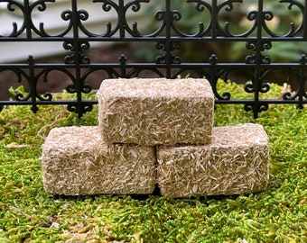 Found these mini hay bales at Dollar Tree. They go perfect with