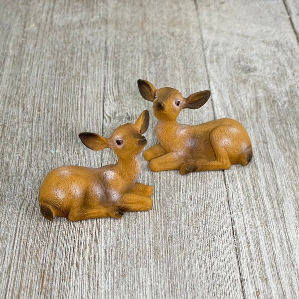 Fairy Garden Miniatures, Fairy Garden Accessories, Deer Doe fawn, terrarium supplies, miniature figurines, dollhouse diorama craft supply