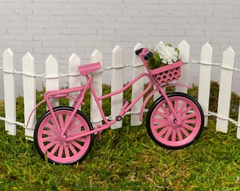 Miniature Black Bicycle Fairy Garden Decor Mini Bike Accessory Dollhouse Supply Miniature Black Bicycle Fairy Garden Decor Mini Bike Accessory Dollhouse Supply