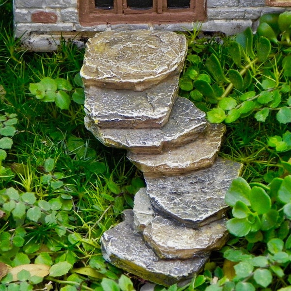 Fairy Garden Stairs Stone Stairway Steps Pathway, Staircase, Miniature Garden accessory, fairy accessories, steps for fairy house