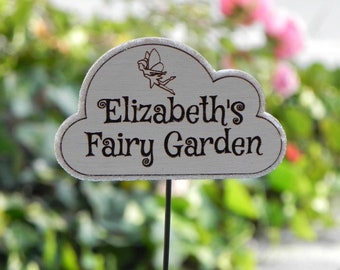 Personalized Fairy Garden Miniature Sign, Personalized Gift, Custom, Fairy Garden Miniatures, Fairy Garden Accessories For Indoor use only