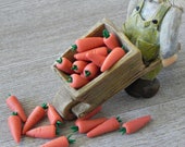 Miniature Carrot, Vegetables for Fairy Garden, Terrariums, fairy garden supplies, miniature garden accessories, farm dollhouse kitchen food