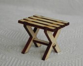 Fairy Garden Accessories - miniature natural unpainted table furniture handcrafted side table ready to paint - dollhouse table
