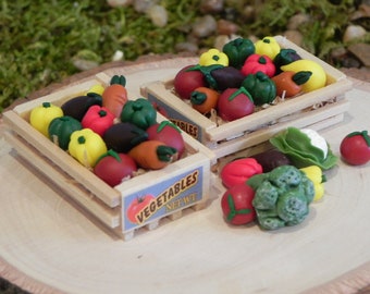 miniature vegetables dollhouse