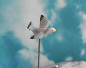 Miniature Seagull Handcrafted Terrarium Accessories, Fairy Garden Accessory, beach fairy garden decorative supply, Bird, flying sea gull