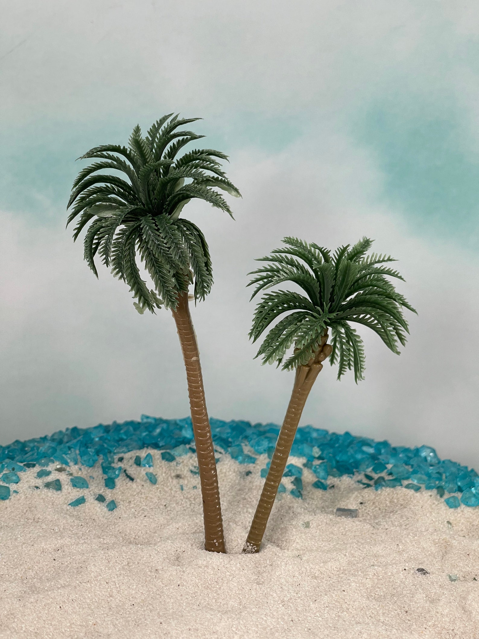 4.25 5.5 Tall Artificial Miniature Palm Tree Etsy
