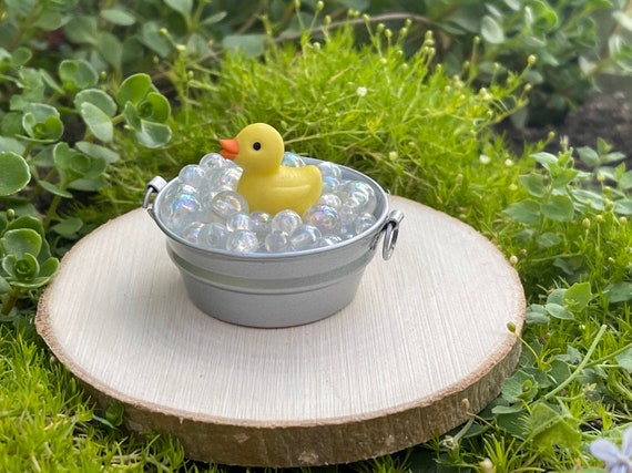 1:12 Scale Mini Wash Tub Dollhouse Accessory Laundry Basin Fairy Garden Supply 1:12 Scale Mini Wash Tub Dollhouse Accessory Laundry Basin Fairy Garden Supply