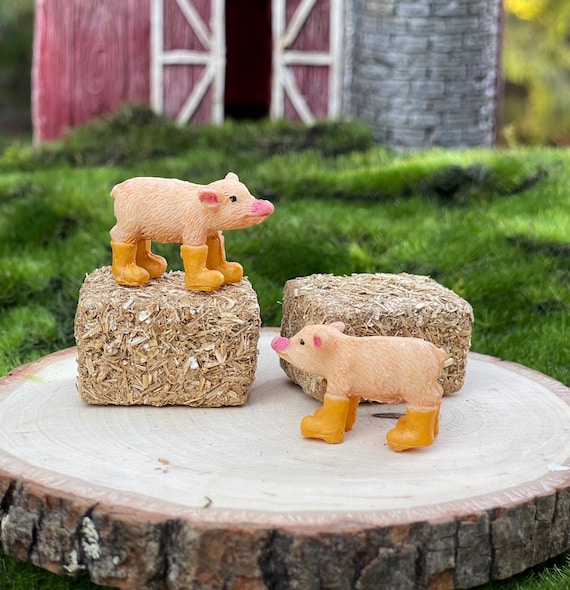 Mini Piggy Fairy Garden Decor Little Pig Farm Animal Accessory Dollhouse Supply Mini Piggy Fairy Garden Decor Little Pig Farm Animal Accessory Dollhouse Supply