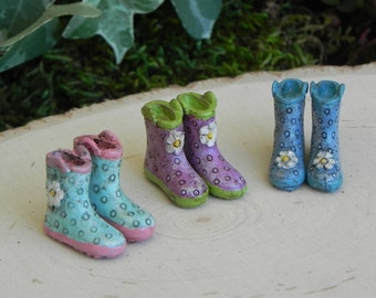ONE PAIR Miniature Wellington Rain 