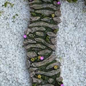 Curated visual reference: Picture Idea: Fairy Garden Pathway Stone And Wood Look Flower Miniature Walkway
