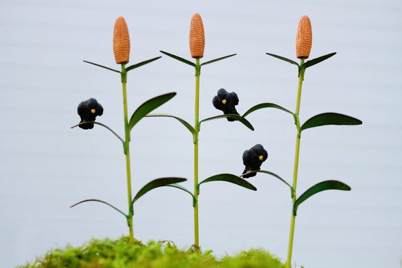 Fall Miniatures Corn Stalk Fairy Garden Accessories Mini Etsy