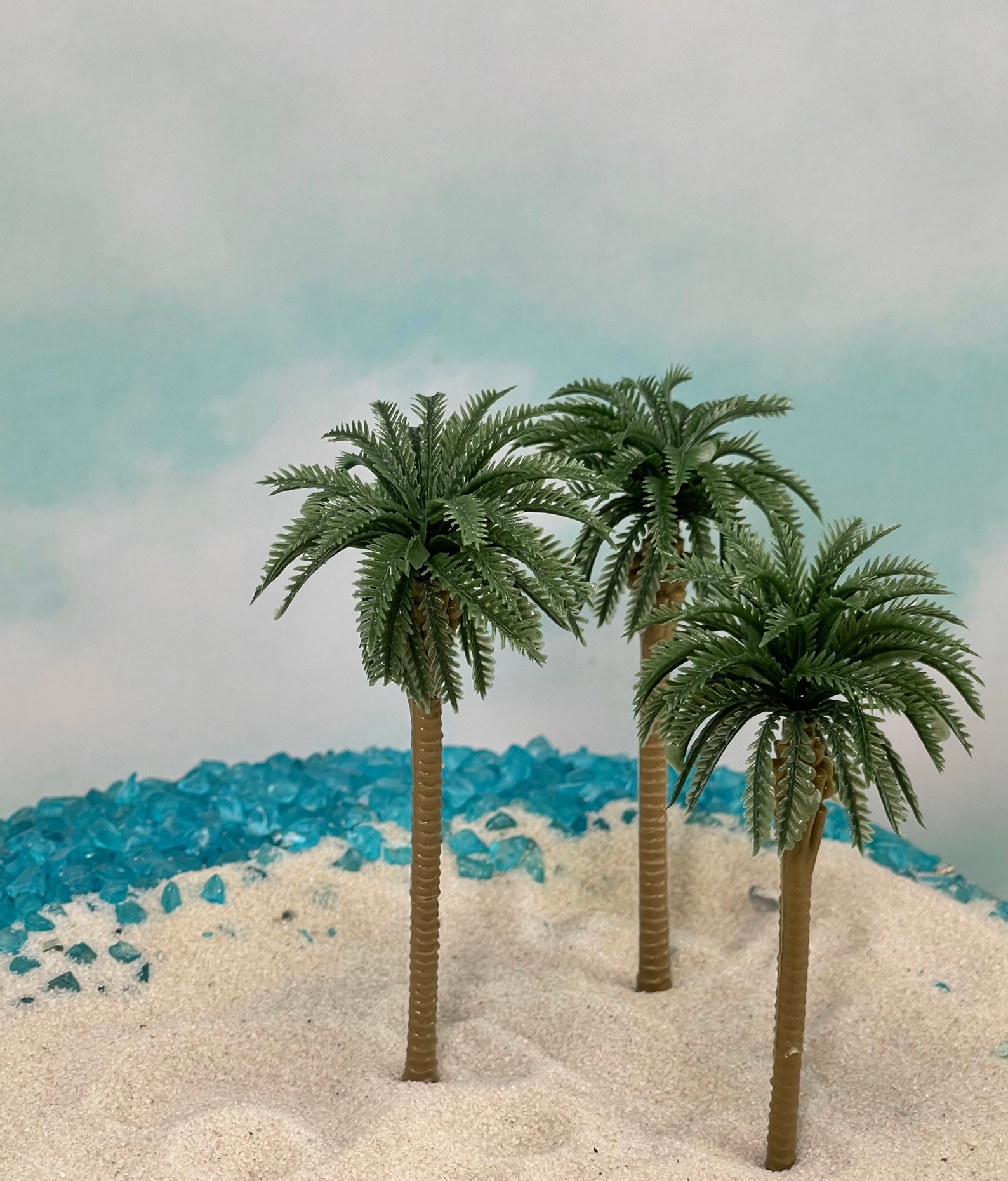 4.25 5.5 Tall Artificial Miniature Palm Tree Etsy