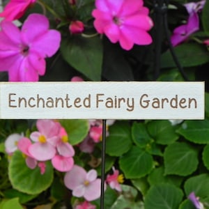 Fairy Garden Sign miniature Enchanted Fairy Garden accessories