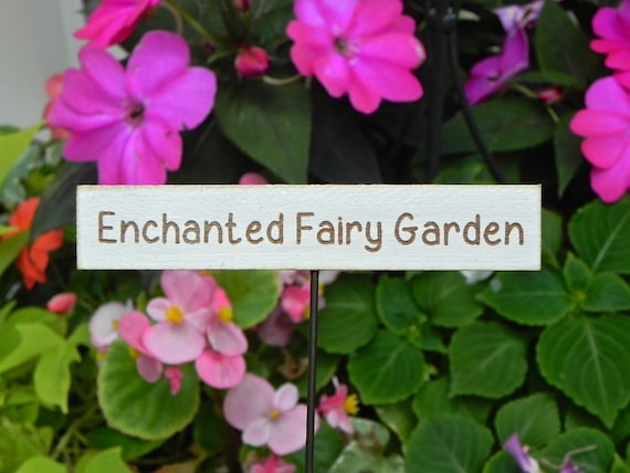 Fairy Garden Sign miniature Enchanted Fairy Garden accessories