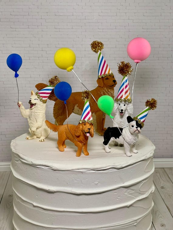 Birthday Cake Topper Poodle Skirt Cake Miniature Dog Lover