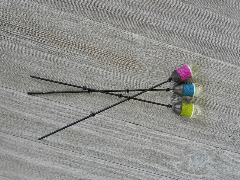 Miniature Tiki Torch Set of 3 beach garden minis fairy Etsy