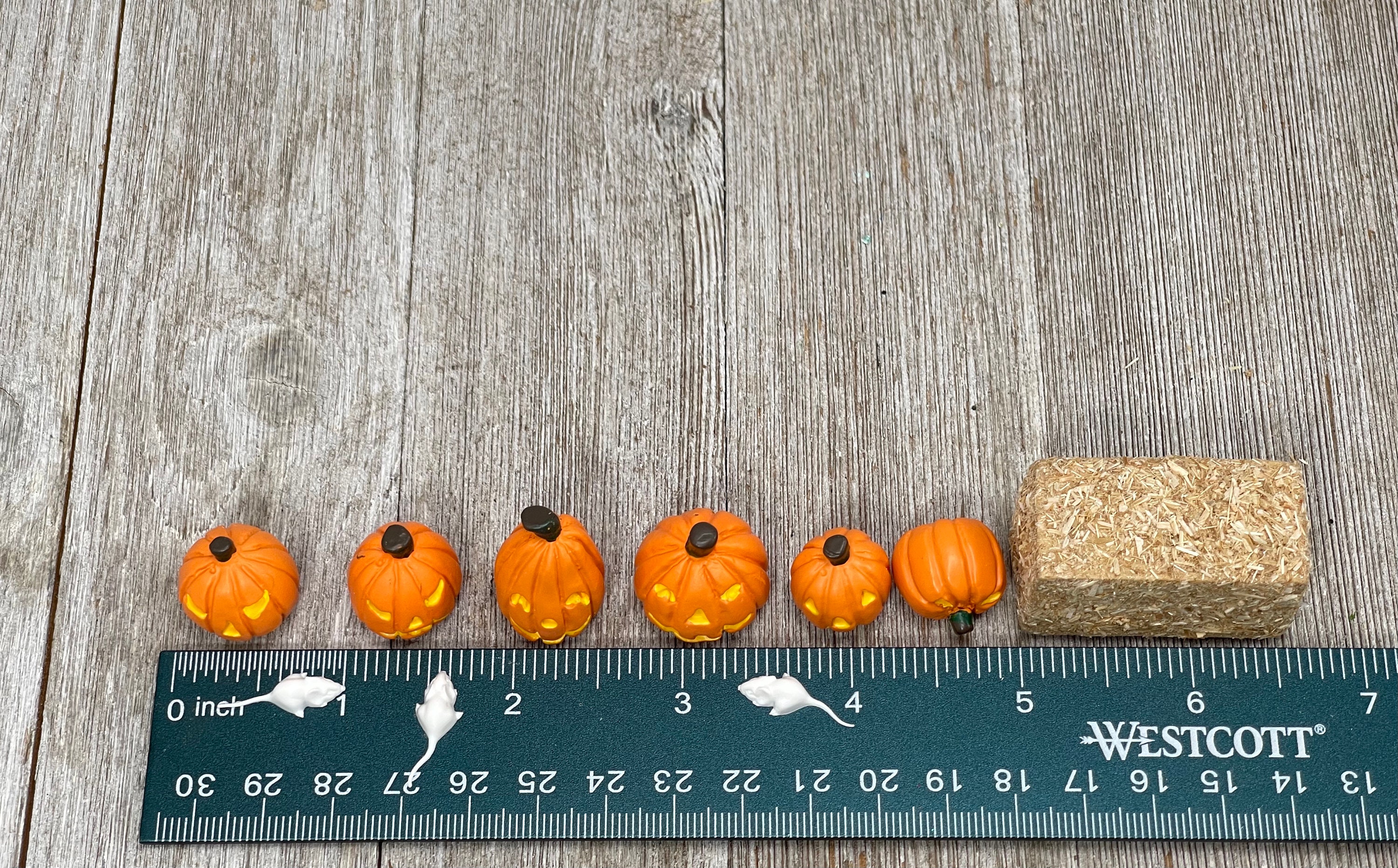 Miniature Jack O Lanterns, Miniature Pumpkins, Halloween Dollhouse ...