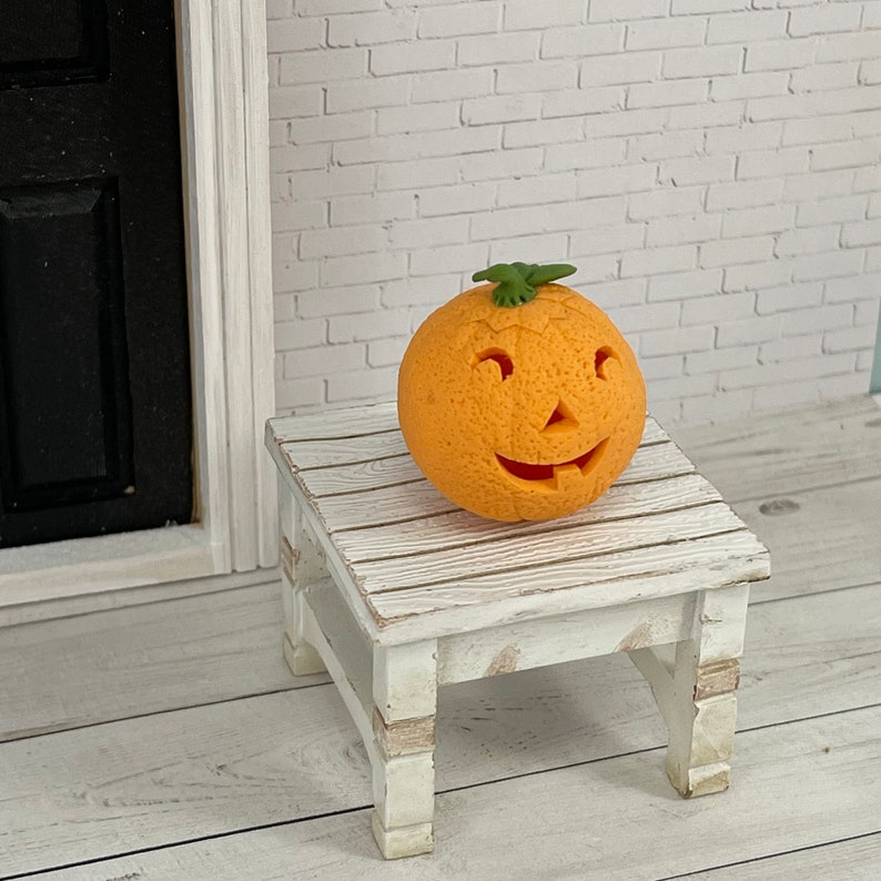Miniature Jack O Lantern, Fairy Garden Dollhouse Miniature, Tiered Tray ...