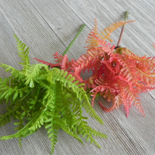 Faux greenery, artificial ferns, mini faux plants supplies, plant greenery, floral supply, mini garden, mini fern pick