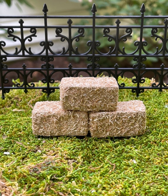 Mini Hay Bale Miniature Straw Bale Fall Miniaturesmini Small