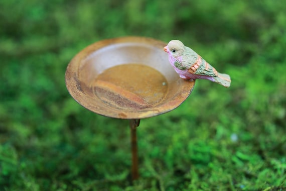 Miniature Bird Baths Fairy Accessories