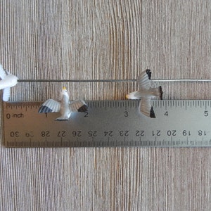 Seagull Ruler Miniature Seagull Beach Accessories, Fairy Garden Accessory, Beach ...
