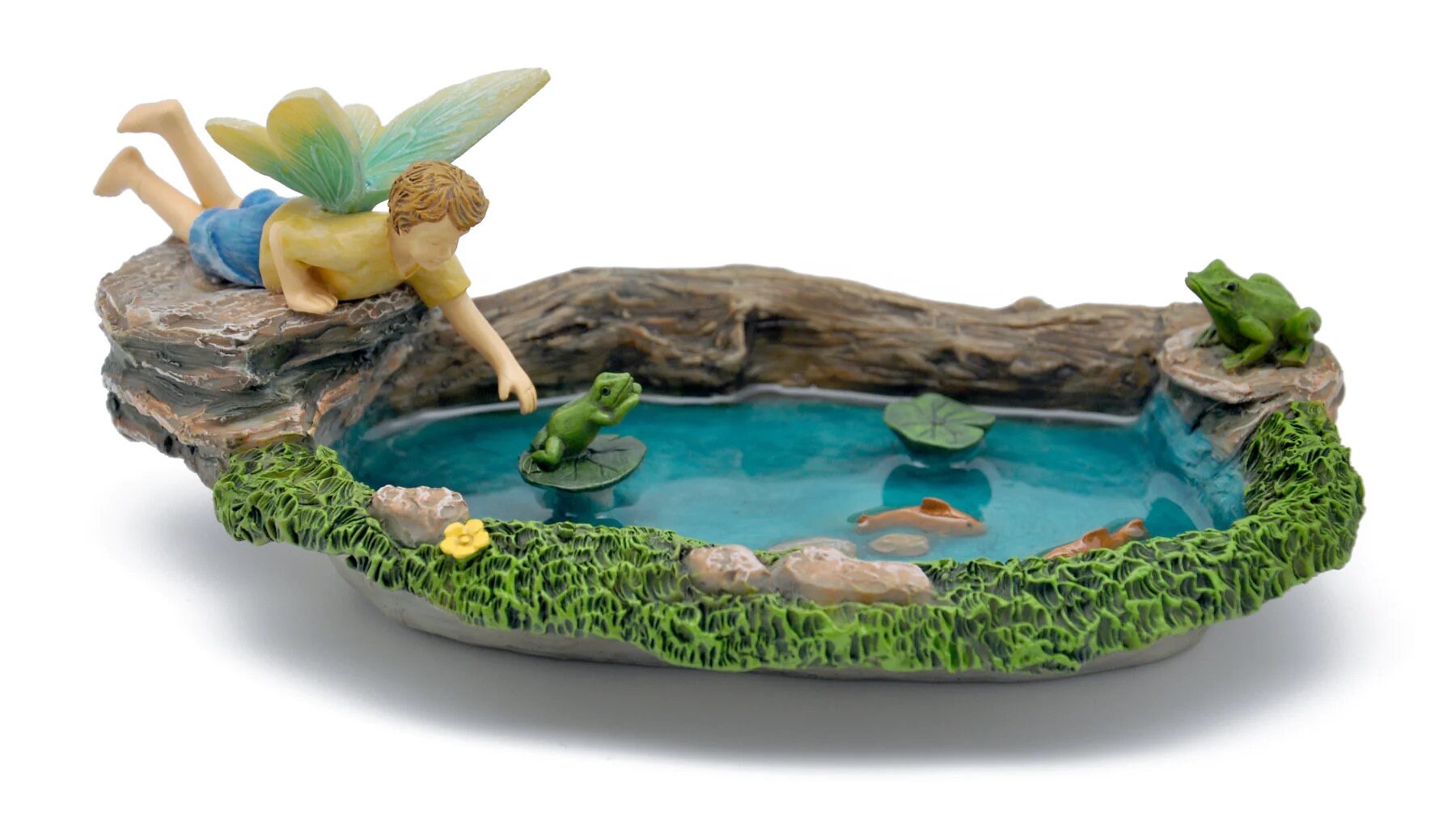 Top Collection Miniatur-Frosch Auf Kohl – Handbemalt, 3,2 Cm, Für Fairy Garden & Terrarium