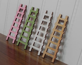 8X Dollhouse Miniature Fairy Garden Wood Step Ladder HomeFurniture Decoration BD 8X Dollhouse Miniature Fairy Garden Wood Step Ladder HomeFurniture Decoration BD