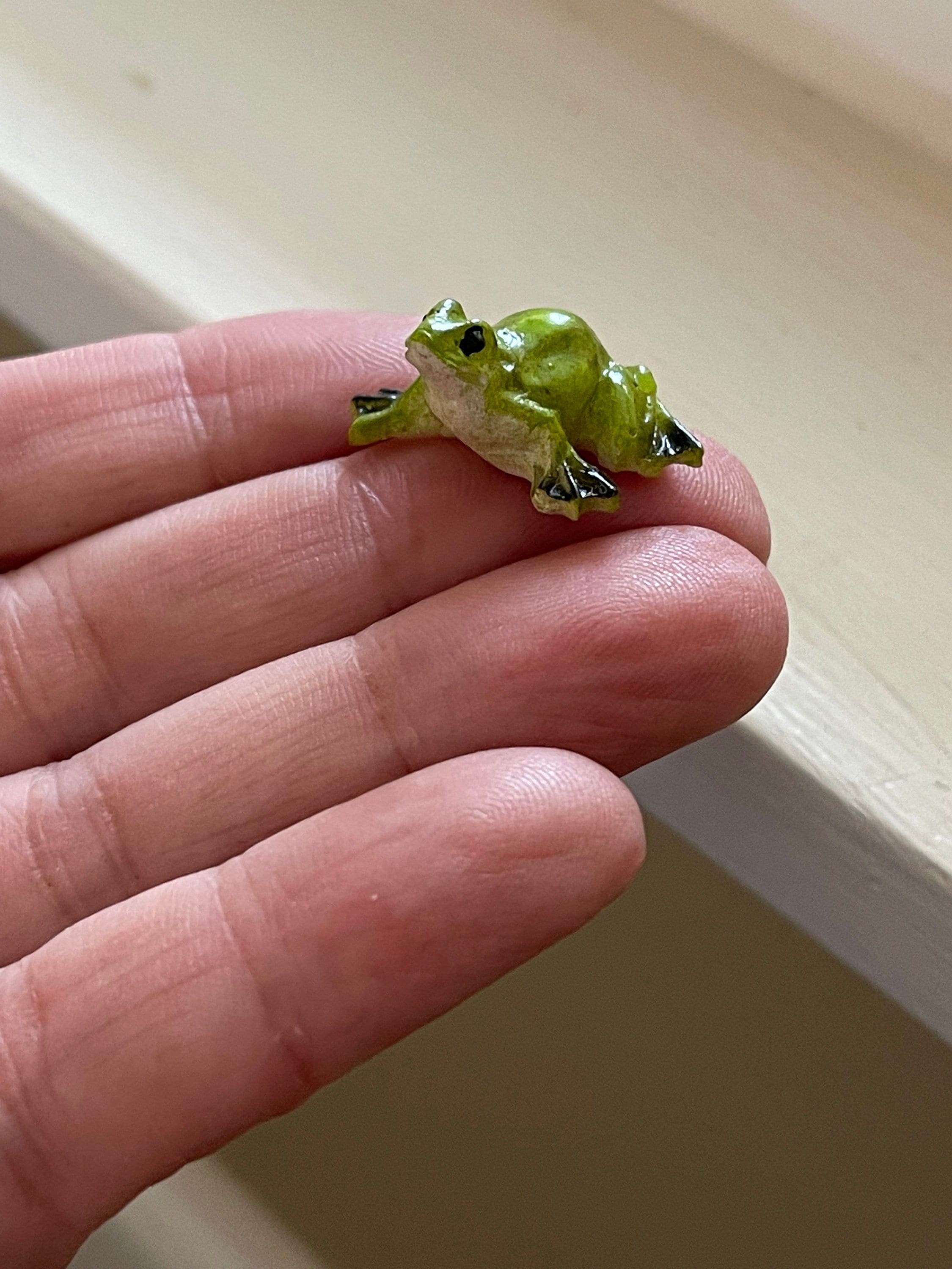 Miniature Frog Toad, Fairy Garden Accessories, Mini Frogs, Tiny Figurines,  Resin Miniatures, Dollhouse Miniatures -  Sweden