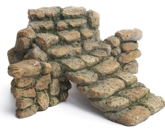 Miniature Garden Stairs, stone effect, fairy garden wall, fairy garden accessories, fairy garden miniatures