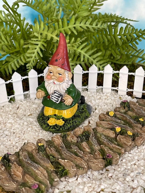 Fairy Garden Miniatures 3 Garden Gnomes Accessories 4 Dollhouse Too! 