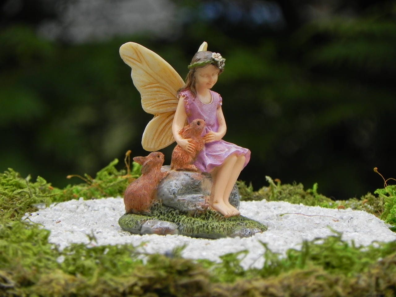 Artificial Moss Stones for Fairy Garden 2 SIZES Miniature Garden