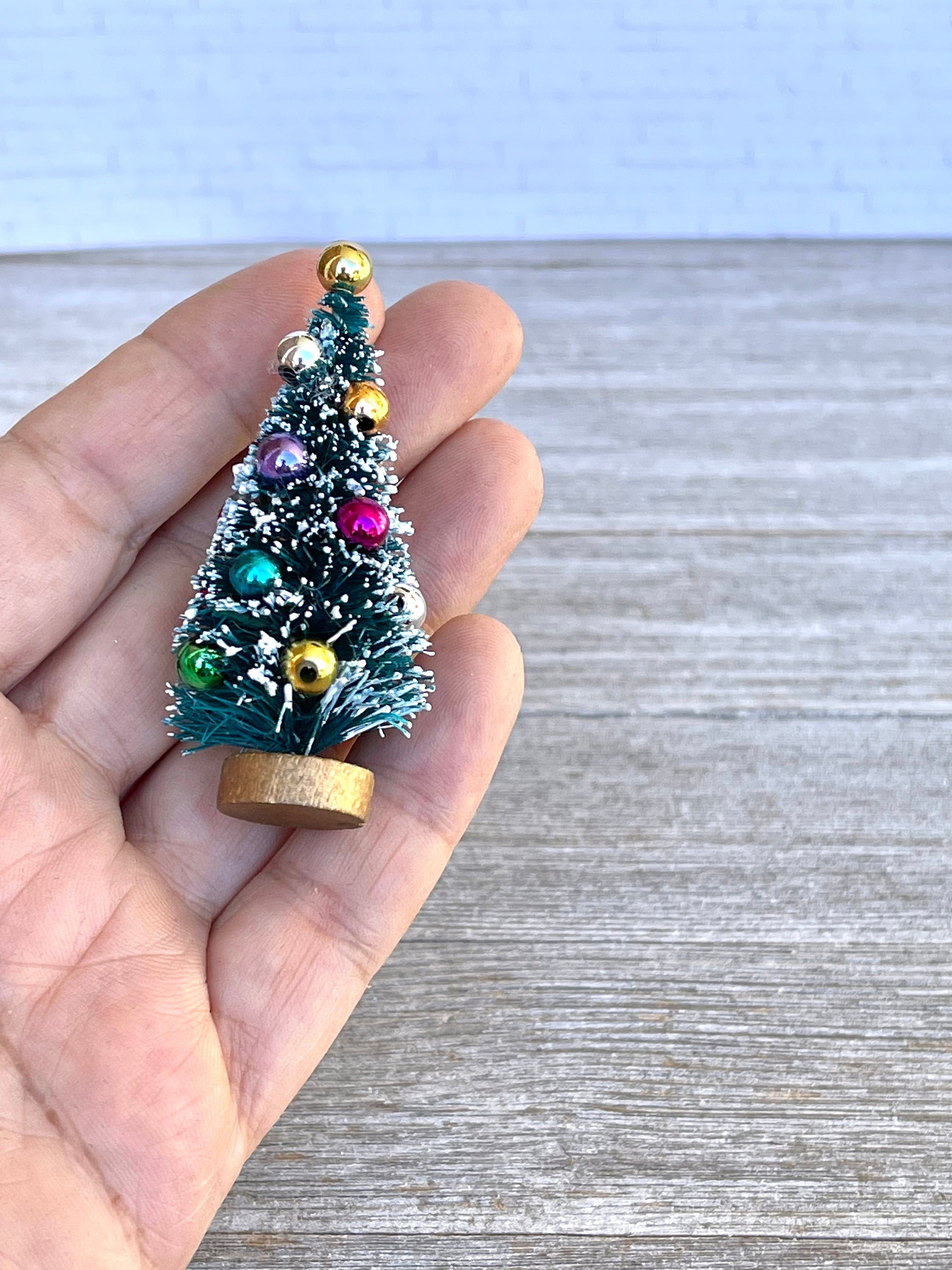 Miniature Christmas Tree, Tiny Christmas, Fairy Garden Accessories