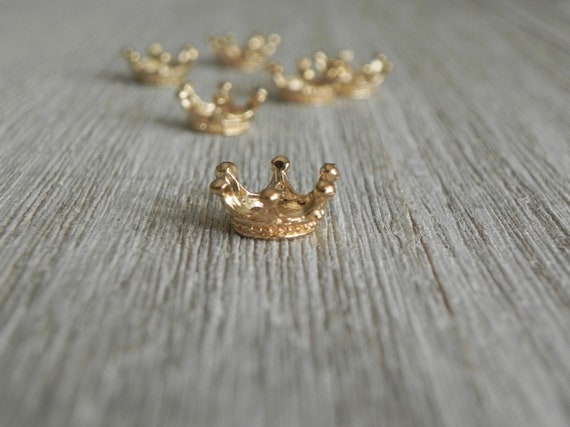 Miniature Crown Fairy Garden Accessories, Craft Supply, Dollhouse