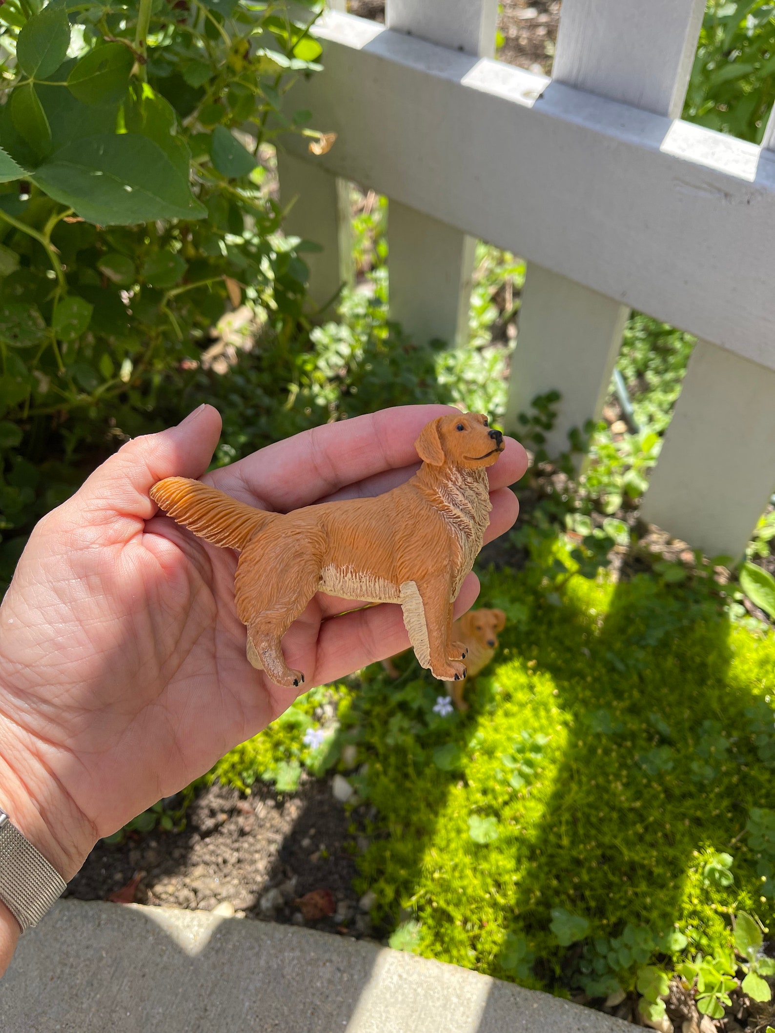 Large Miniature Golden Retriever Figurine Dog Figurine Etsy