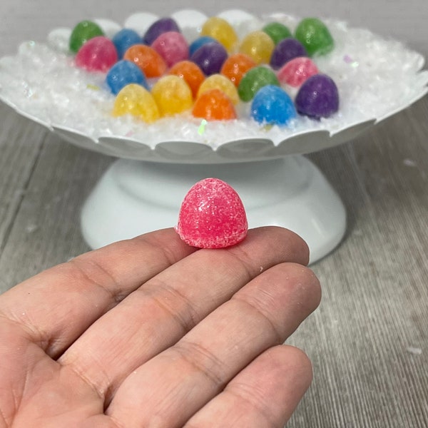 Gum Drop Candy, Rainbow Faux Christmas Candy, Gumdrop Candy, Craft Supply, Christmas Craft Supplies, Fake Candy, non edible