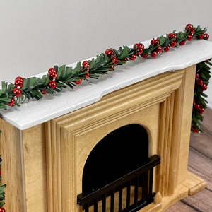 Miniature Christmas Garland Artificial Pine Wired, Roping Bead Garland ...