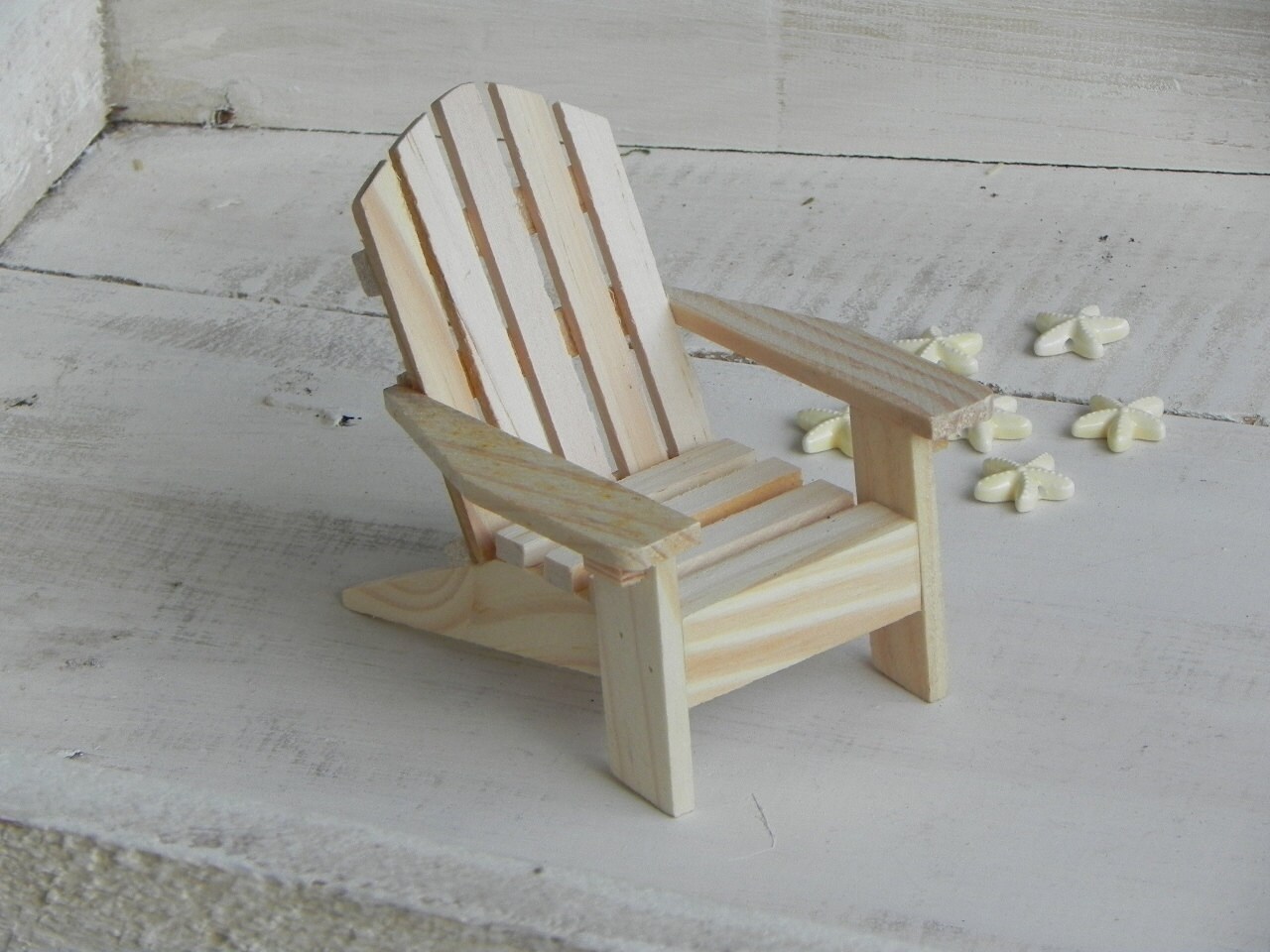 Adirondack Chair miniature ready to paint wood supplies 
