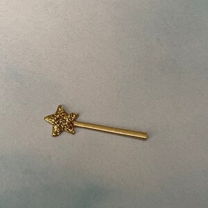 Once Upon A Time Book, miniatures for fairy garden, miniature wand, mini crown, fairy tale book, mini magic wand, fairy princess accessories image 3