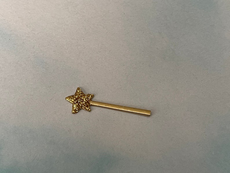 Once Upon A Time Book, miniatures for fairy garden, miniature wand, mini crown, fairy tale book, mini magic wand, fairy princess accessories image 3