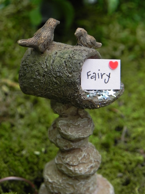Fairy Mail Fairy Mail box Fairy Tree Stump Mailbox Fairy Garden Accessory Fairy Mail Fairy Mail box Fairy Tree Stump Mailbox Fairy Garden Accessory
