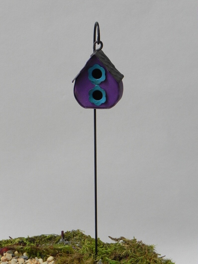 Miniature Birdhouse fairy garden accessories includes Etsy