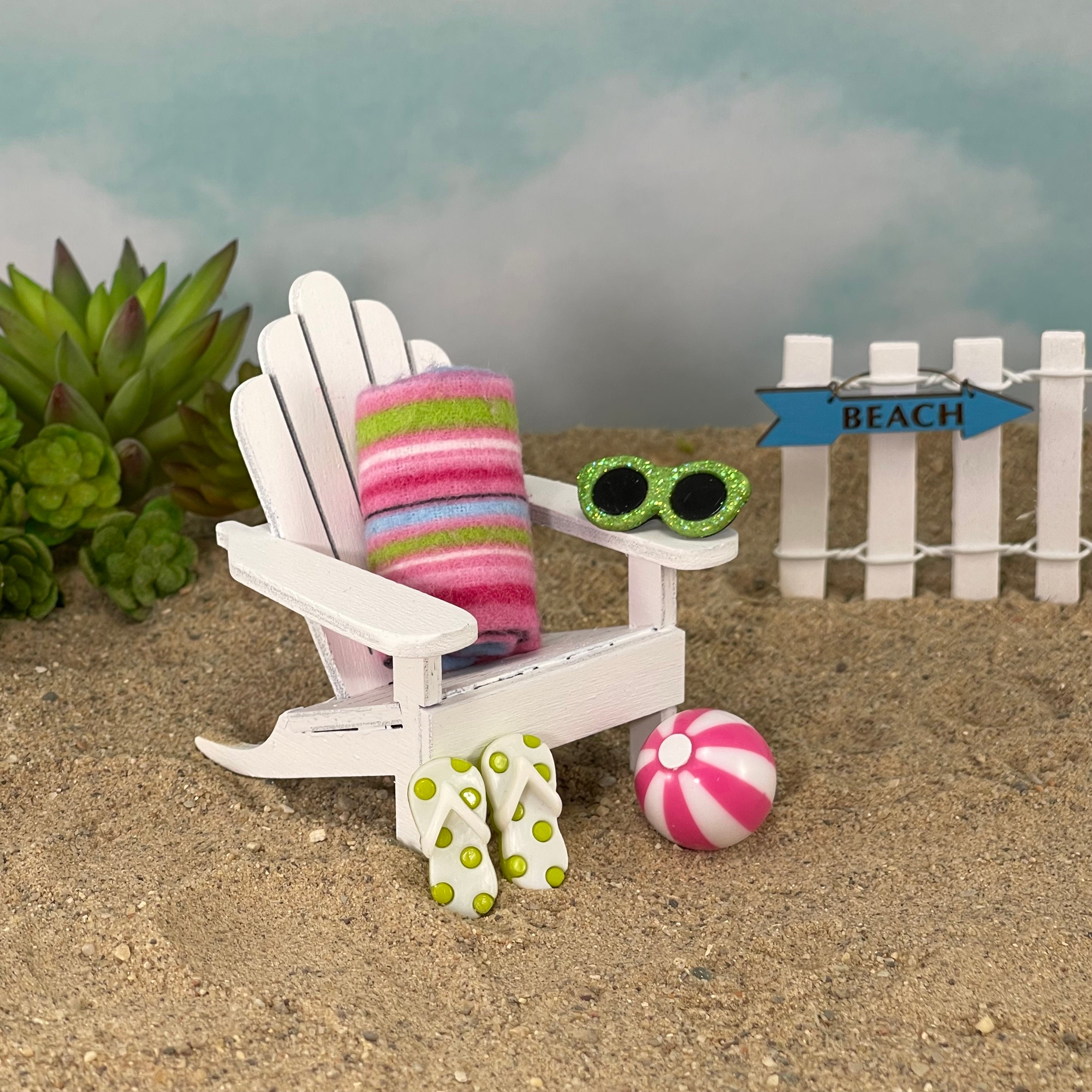 Miniature best sale beach chairs