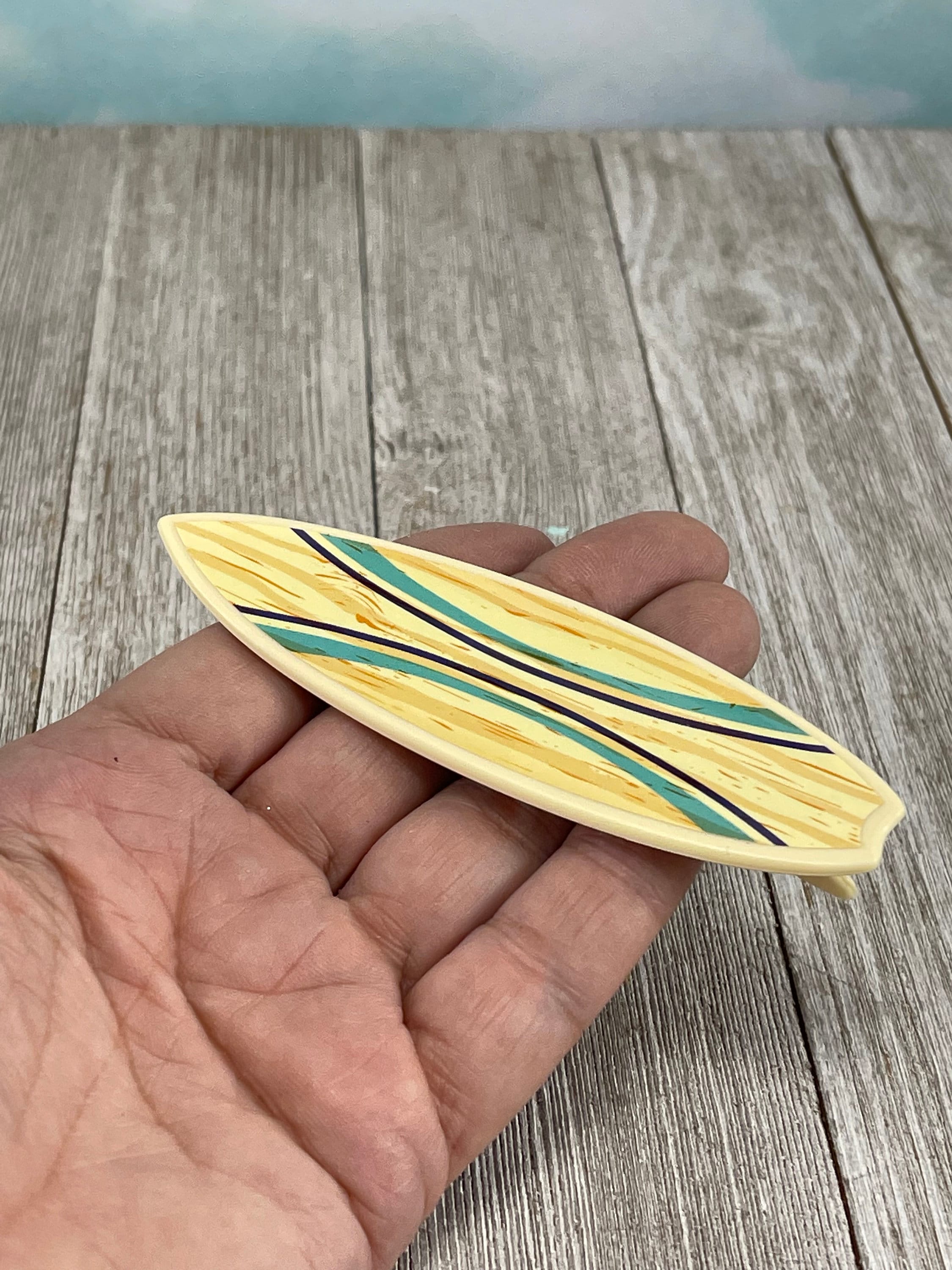 ONE Miniature Surfboard, Beach Garden Miniature, Dollhouse