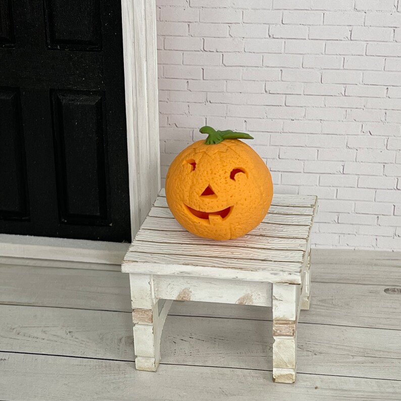 Miniature Jack O Lantern, Fairy Garden Dollhouse Miniature, Tiered Tray ...
