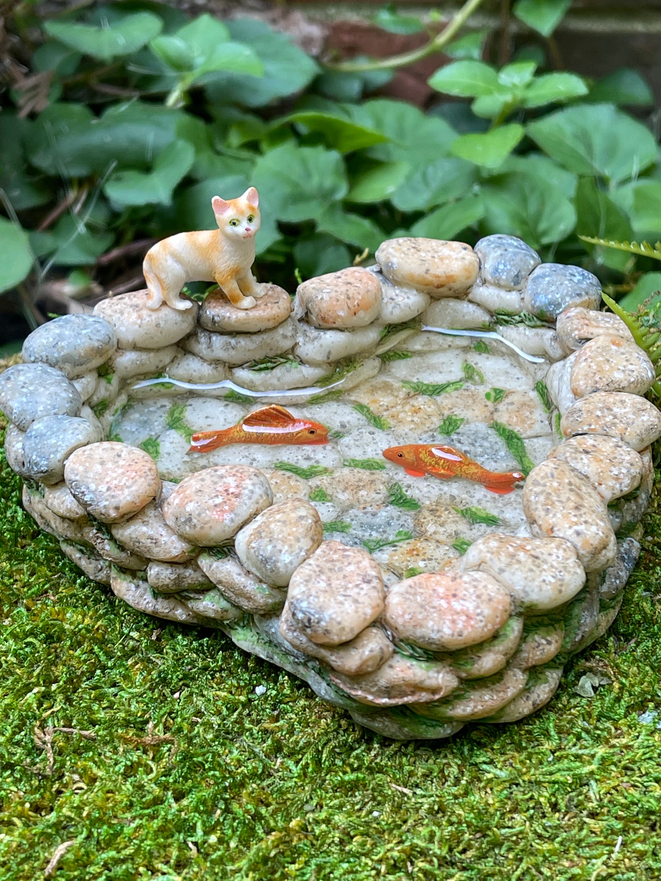 Fiddlehead Fairy Garden Koi and Lily Pad Pond