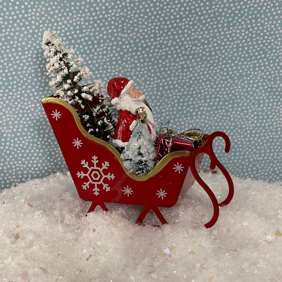 Dollhouse Miniature - Christmas Ornament Storage Box with Trays