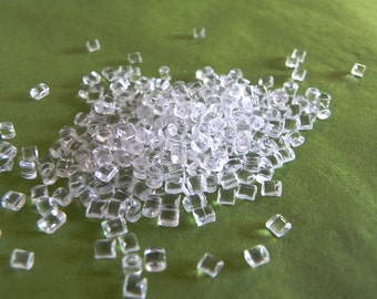 Miniature Ice Cubes acrylic miniatures for fairy garden craft supplies fairy accessories, faux ice cubes, craft supply, bag of ice dollhouse
