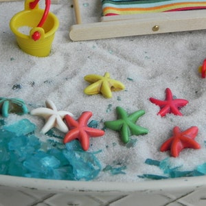 Miniature beach deck chair, bucket, etc, fairy garden accessories, fairy garden miniatures, SOLD SEPARATELY image 5